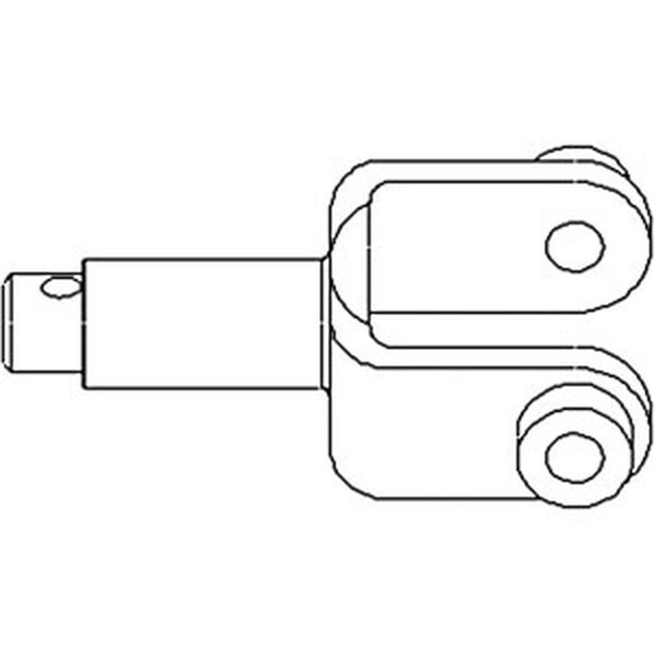 Aftermarket New Upper Yoke Fits John Deere Tractor 520 530 620 630 720 730 AF2704R - main
